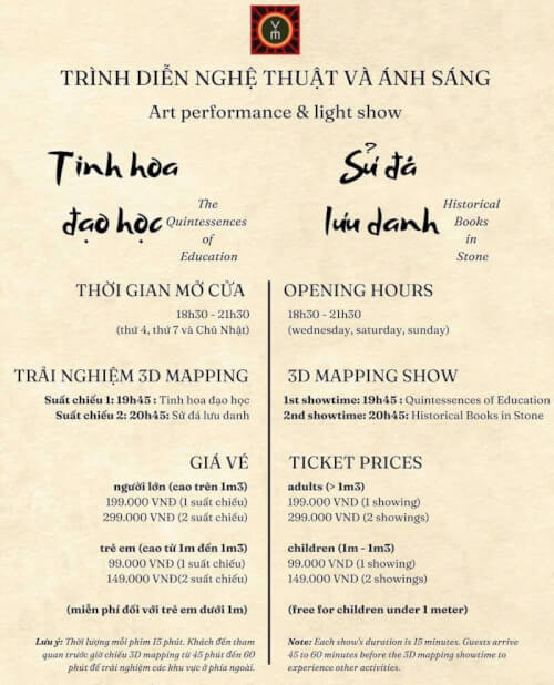 Tour Đêm Văn Miếu - Van Mieu night tour